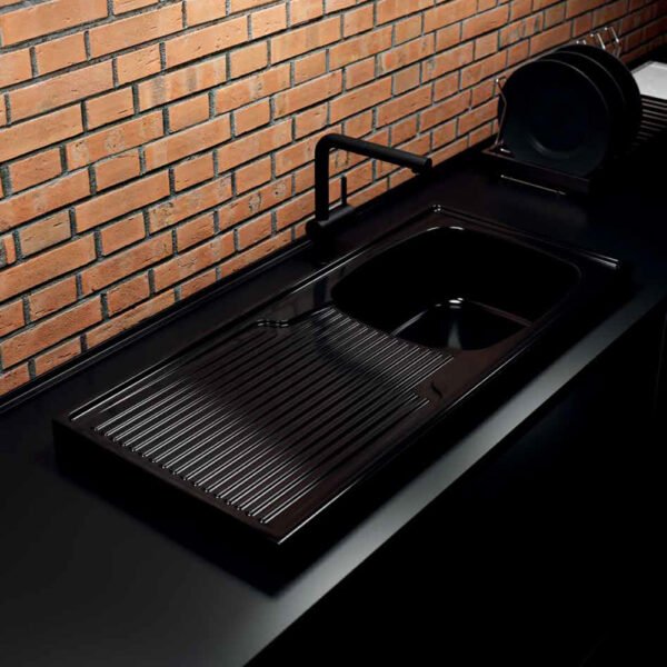 Immagine del lavello da cucina in ceramica Eliseo Urban Sinks Galassia, vista principale, per arredo cucina – Tuttidea