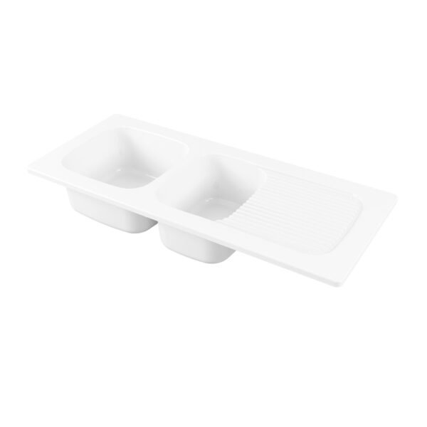 Immagine lavello cucina in ceramica Urban Sinks Florence Galassia, vista principale condivisa genius, per arredo cucina – Tuttidea