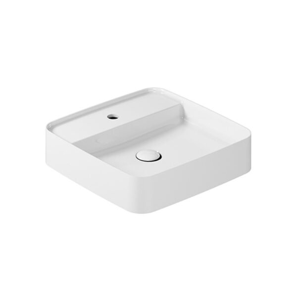 Lavabo da appoggio quadrato Smart B 45×45 cm Galassia in ceramica per arredo bagno – Tuttidea