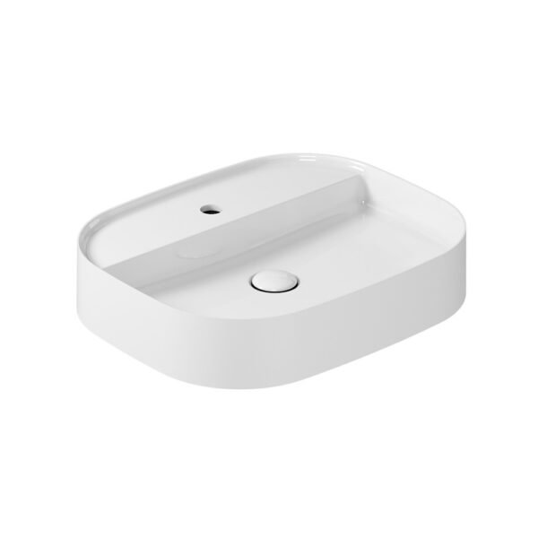 Lavabo da appoggio Smart B 55×45 cm Galassia in ceramica per arredo bagno – Tuttidea
