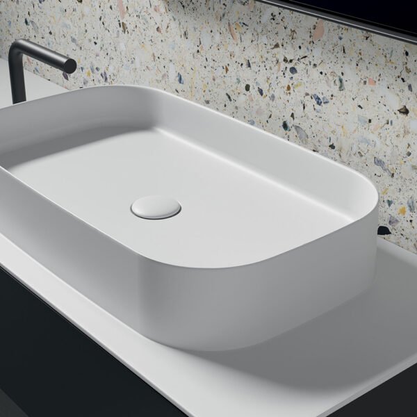 Lavabo da appoggio Smart B Galassia, vista aggiuntiva 2 in ceramica per arredo bagno – Tuttidea