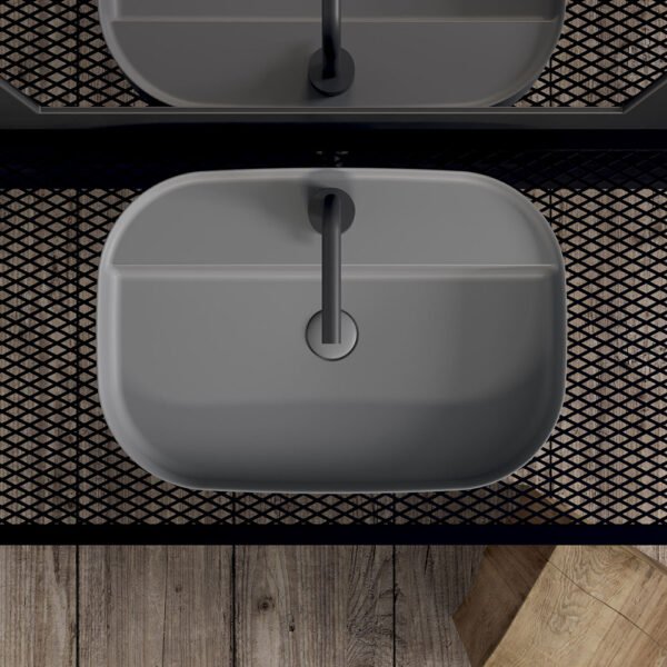 Lavabo da appoggio Smart B Galassia vista prodotto B in ceramica per arredo bagno – Tuttidea