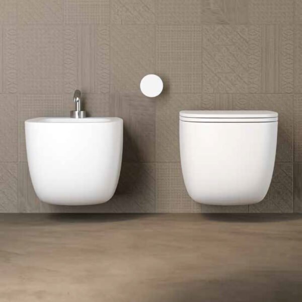WC e bidet sospesi Lola Galassia, vista di collezione 1 per arredo bagno – Tuttidea