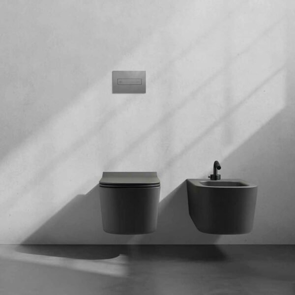 WC e bidet sospesi MEG11PRO Galassia, vista alternativa in ceramica per arredo bagno – Tuttidea