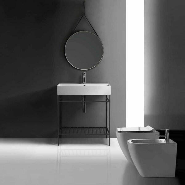 WC e bidet a terra MEG11PRO Galassia in ceramica per arredo bagno – Tuttidea