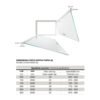 Box doccia angolare doppia porta battente per arredo bagno, vista aggiuntiva 2, SWING ALLUMINIO Tamanaco – Tuttidea