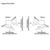 Box doccia angolare doppia porta battente per arredo bagno, vista aggiuntiva 2, SWING NERA Tamanaco – Tuttidea
