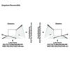 Box doccia angolare porta battente per arredo bagno, vista aggiuntiva 3, SWING NERA Tamanaco – Tuttidea