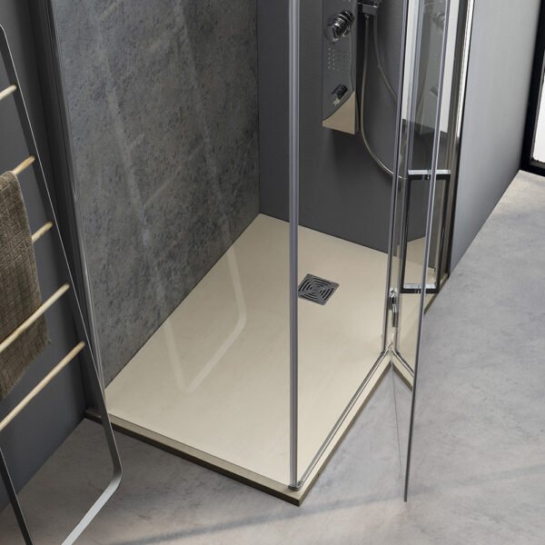 Box doccia angolare porta battente per arredo bagno, vista alternativa, TEPB43 Tamanaco – Tuttidea