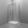 Box doccia angolare porta battente h200 per arredo bagno, vista principale, SWING CROMO Tamanaco – Tuttidea