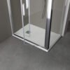 Box doccia angolare porta saloon per arredo bagno, vista aggiuntiva 2, FPSL60 Tamanaco – Tuttidea