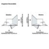Box doccia angolare porta saloon per arredo bagno, vista aggiuntiva 5, FPSL60 Tamanaco – Tuttidea