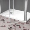 Box doccia angolare porta saloon per arredo bagno, vista alternativa, NSALOON Tamanaco – Tuttidea