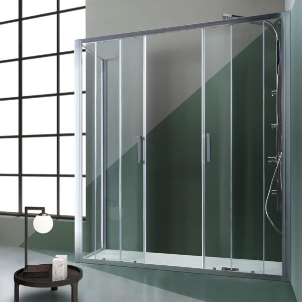 Box doccia angolare porte scorrevoli per arredo bagno, vista principale, FPSC57 Tamanaco – Tuttidea