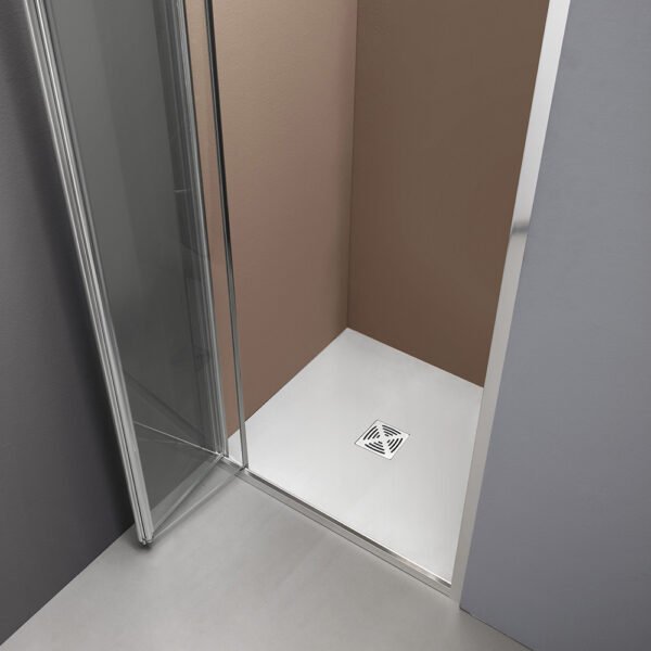 Box doccia nicchia porta a soffietto per arredo bagno, vista alternativa, FPS30 Tamanaco – Tuttidea