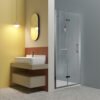Box doccia nicchia porta a soffietto per arredo bagno, vista principale, TPS35 Tamanaco – Tuttidea