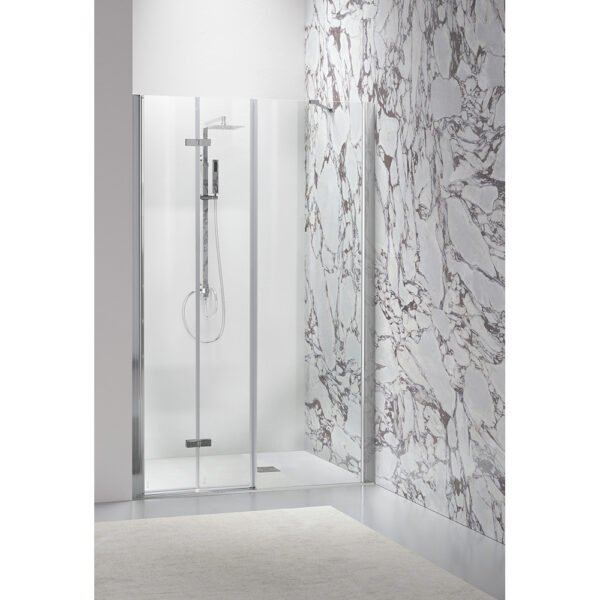 Box doccia nicchia porta a soffietto h200 cm per arredo bagno, vista alternativa, TPS35 Tamanaco – Tuttidea