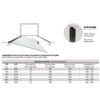 Box doccia nicchia porta battente per arredo bagno, vista alternativa, SWING NERA Tamanaco – Tuttidea