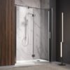 Box doccia nicchia porta battente per arredo bagno, vista principale, TPB72 Tamanaco – Tuttidea