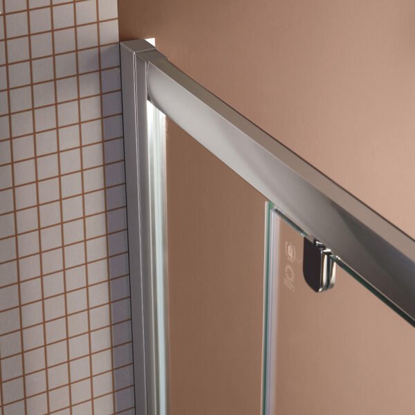 Box doccia nicchia porta battente per arredo bagno, vista alternativa, FPB40 Tamanaco – Tuttidea