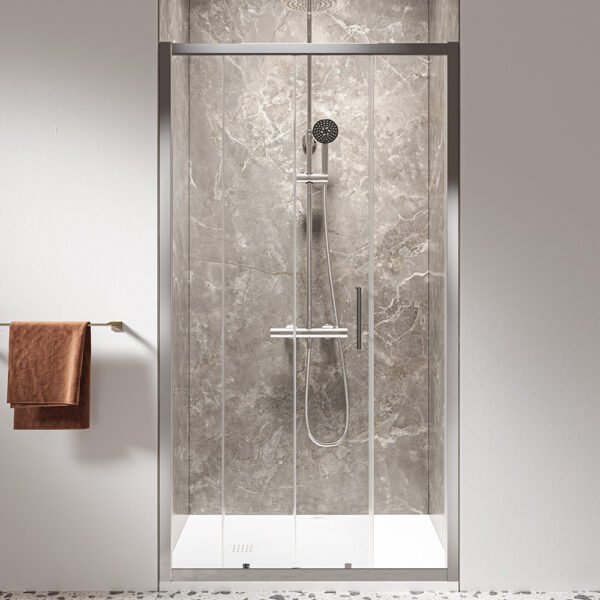 Box doccia nicchia porta scorrevole per arredo bagno, vista principale, ECOPSC50 Tamanaco – Tuttidea