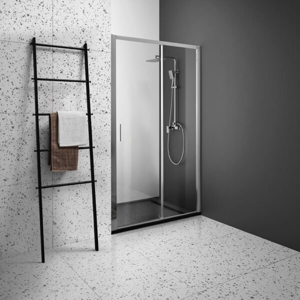 Box doccia nicchia porta scorrevole per arredo bagno, vista principale, PSCQUICK Tamanaco – Tuttidea