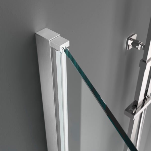 Box doccia porta battente per arredo bagno, vista aggiuntiva 2, SWING ALLUMINIO Tamanaco – Tuttidea