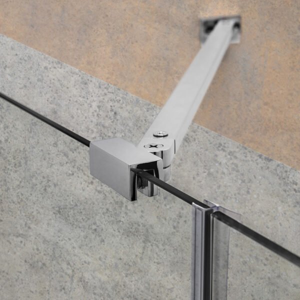 Box doccia porta battente per arredo bagno, vista aggiuntiva 2, TEPB43 Tamanaco – Tuttidea