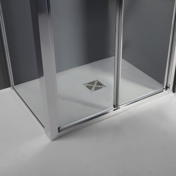 Box doccia angolare porta a soffietto per arredo bagno, vista alternativa, FPS30 Tamanaco – Tuttidea