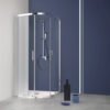 Box doccia semicircolare porte scorrevoli per arredo bagno, vista principale, FS40 Tamanaco – Tuttidea