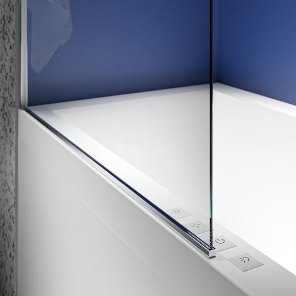 Box doccia sopravasca anta fissa per arredo bagno, vista aggiuntiva 2, TVS50 Tamanaco – Tuttidea