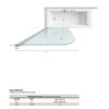 Box doccia sopravasca anta mobile per arredo bagno, vista aggiuntiva 4, TVS51 Tamanaco – Tuttidea