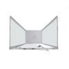 Box doccia tre lati centro parete con porta battente 70/80/90 cm per arredo bagno, vista aggiuntiva 6, FPB40 Tamanaco – Tuttidea
