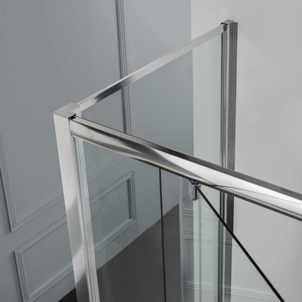 Box doccia tre lati centro parete con porta battente per arredo bagno, vista alternativa, FPB40 Tamanaco – Tuttidea