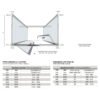 Box doccia tre lati centro parete porta saloon per arredo bagno, vista aggiuntiva 4, FPSL60 Tamanaco – Tuttidea