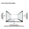 Box doccia tre lati centro parete porta scorrevole per arredo bagno, vista aggiuntiva 5, PSCRAPID Tamanaco – Tuttidea