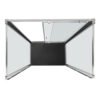 Box doccia tre lati centro parete con porta scorrevole per arredo bagno, vista alternativa, PSCQUICK Tamanaco – Tuttidea