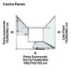 Box doccia tre lati centro parete con porte scorrevoli per arredo bagno, vista aggiuntiva 2, ECOLATO Tamanaco – Tuttidea