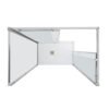 Box doccia tre lati centro parete con porte scorrevoli per arredo bagno, vista aggiuntiva 3, QUICK Tamanaco – Tuttidea