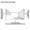 Box doccia tre lati centro parete con porte scorrevoli per arredo bagno, vista aggiuntiva 4, QUICK Tamanaco – Tuttidea
