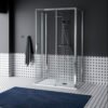 Box doccia tre lati centro parete con porte scorrevoli per arredo bagno, vista principale, QUICK Tamanaco – Tuttidea
