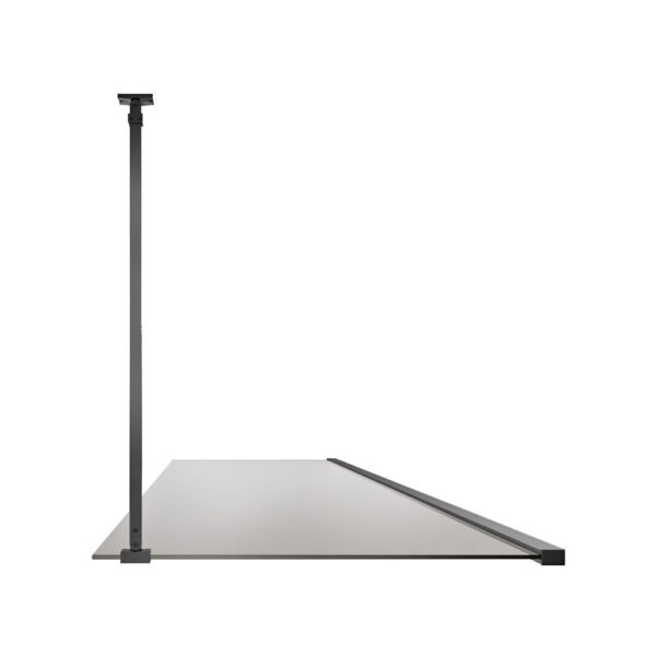 parete doccia walk in vetro fumè per arredo bagno, vista alternativa, N8PAR53 Tamanaco – Tuttidea