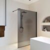 parete doccia walk in vetro fumè per arredo bagno, vista principale, N8PAR53 Tamanaco – Tuttidea