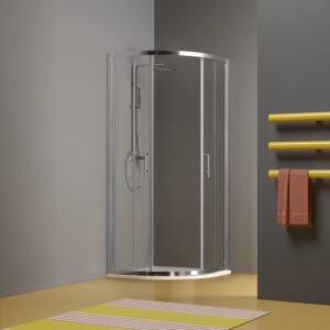 Box doccia Semircolare porte scorrevoli vetro temperato da 6mm Collezione ECO SEM Tamanaco