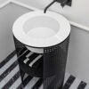 Mobile bagno a terra cilindrico con lavabo in ceramica Skyland AXA Ceramica per arredo bagno – Tuttidea