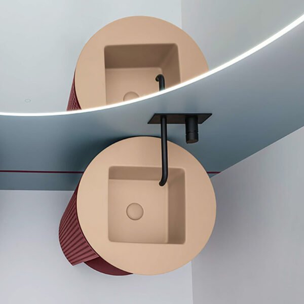 Mobile bagno a terra con lavabo quadrato Skyland AXA Ceramica per arredo bagno – Tuttidea