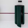 Mobile bagno a terra in legno laccato con lavabo rotondo convesso Skyland AXA Ceramica per arredo bagno – Tuttidea