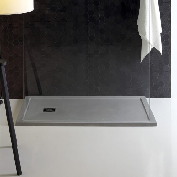 Piatto doccia Flat Bordo marmo resina Tamanaco, vista aggiuntiva 1, per arredo bagno – Tuttidea