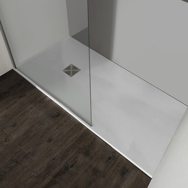 Piatto doccia Flat marmo resina Tamanaco, vista prodotto, per arredo bagno – Tuttidea