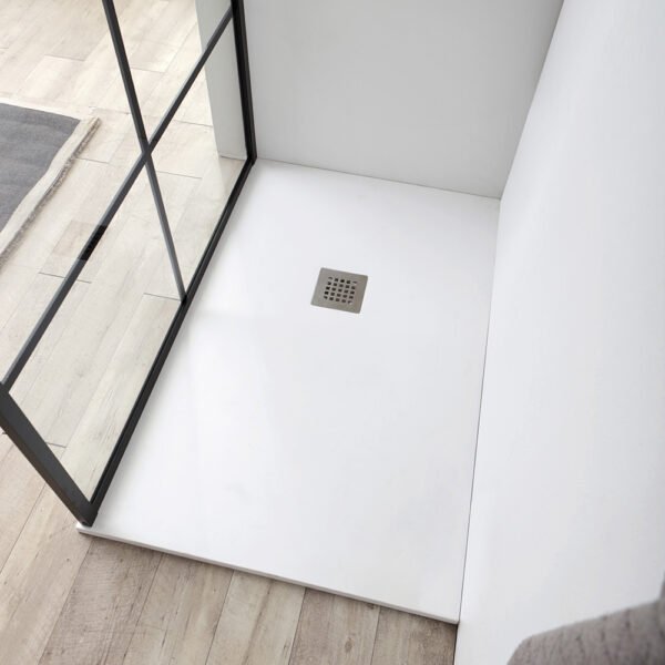 Piatto doccia Plan marmo resina Tamanaco, vista prodotto, per arredo bagno – Tuttidea
